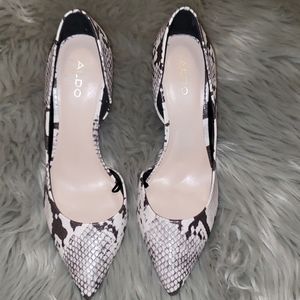 ALDO Women's Snakeskin Pointed Toe Heels